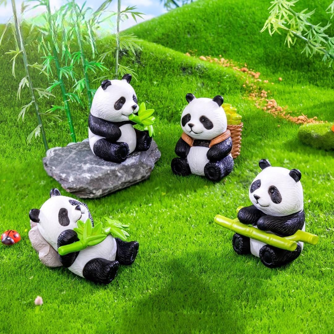 Cute Panda On Bamboo Miniature Figurine Diy Fairy Garden Accessories Micro Landscape Decor Terrarium Desktop Mini Garden Ornament Cute Panda On Bamboo Miniature Figurine Diy Fairy Garden Accessories Micro Landscape Decor Terrarium Desktop Mini Garden Ornament