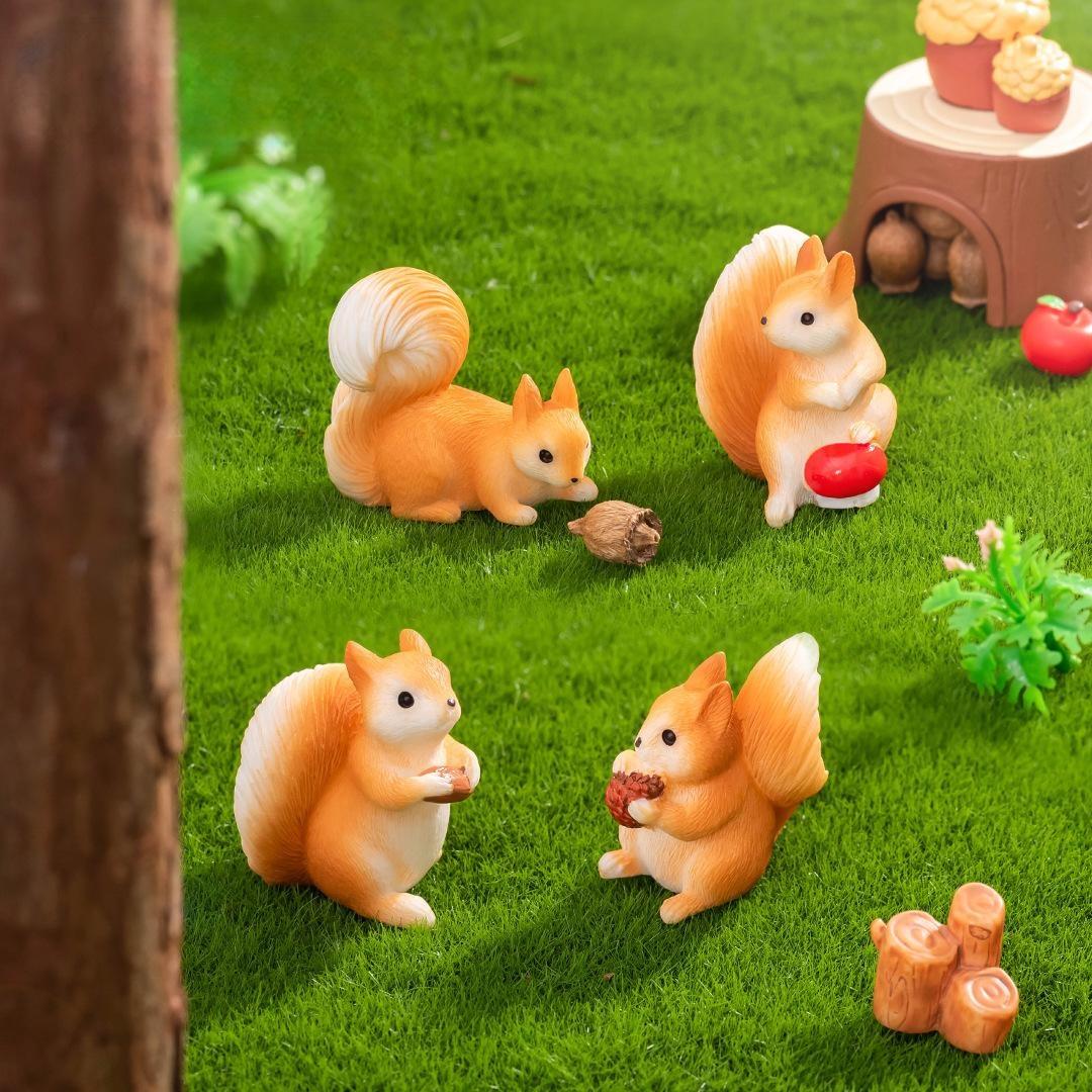 Mini Squirrel Garden Figurine – Moss Terrarium Diy Accessories Miniature Fairy Garden Decor Cute Landscaping Ornament Mini Squirrel Garden Figurine – Moss Terrarium Diy Accessories Miniature Fairy Garden Decor Cute Landscaping Ornament