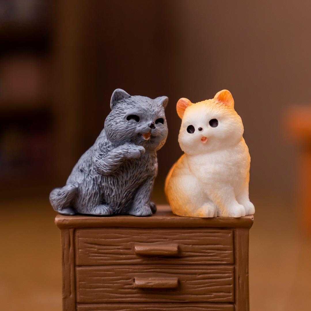 Cute Mini Cat Figurines Moss Terrarium Diy Decor Accessories Tiny Miniature Ornaments For Micro Landscape Desktop Car Interior Decorations Cute Mini Cat Figurines Moss Terrarium Diy Decor Accessories Tiny Miniature Ornaments For Micro Landscape Desktop Car Interior Decorations