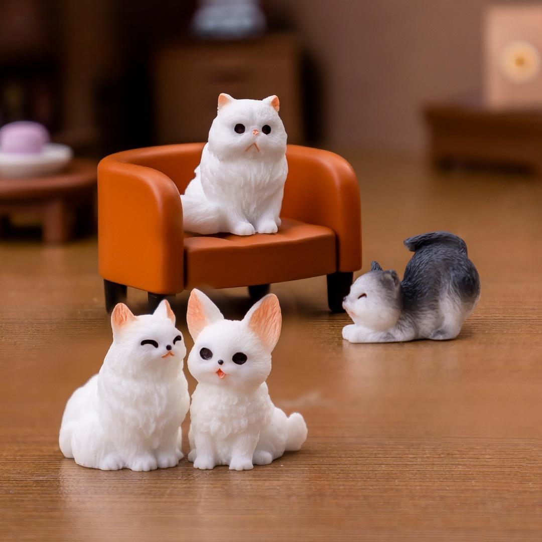 Cute Mini Cat Figurines Moss Terrarium Diy Decor Accessories Tiny Miniature Ornaments For Micro Landscape Desktop Car Interior Decorations Cute Mini Cat Figurines Moss Terrarium Diy Decor Accessories Tiny Miniature Ornaments For Micro Landscape Desktop Car Interior Decorations