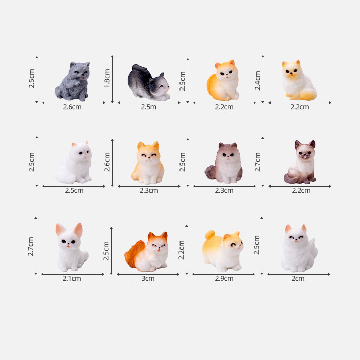 Cute Mini Cat Figurines Moss Terrarium Diy Decor Accessories Tiny Miniature Ornaments For Micro Landscape Desktop Car Interior Decorations Cute Mini Cat Figurines Moss Terrarium Diy Decor Accessories Tiny Miniature Ornaments For Micro Landscape Desktop Car Interior Decorations