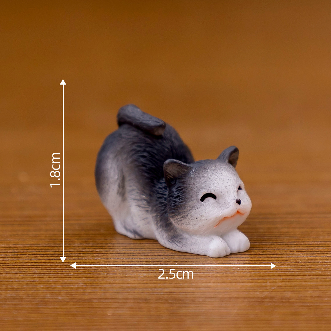 Cute Mini Cat Figurines Moss Terrarium Diy Decor Accessories Tiny Miniature Ornaments For Micro Landscape Desktop Car Interior Decorations Cute Mini Cat Figurines Moss Terrarium Diy Decor Accessories Tiny Miniature Ornaments For Micro Landscape Desktop Car Interior Decorations