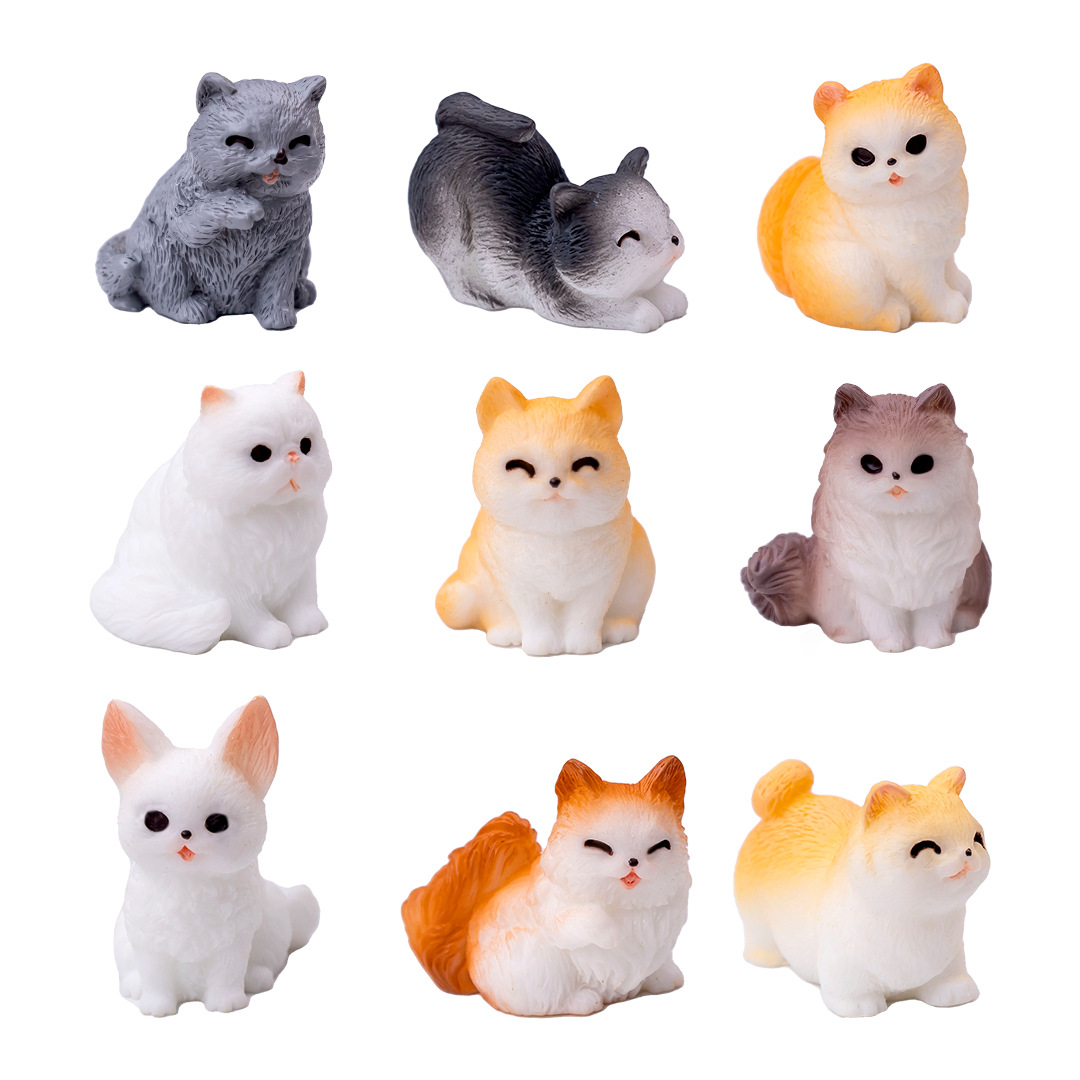 Cute Mini Cat Figurines Moss Terrarium Diy Decor Accessories Tiny Miniature Ornaments For Micro Landscape Desktop Car Interior Decorations Cute Mini Cat Figurines Moss Terrarium Diy Decor Accessories Tiny Miniature Ornaments For Micro Landscape Desktop Car Interior Decorations