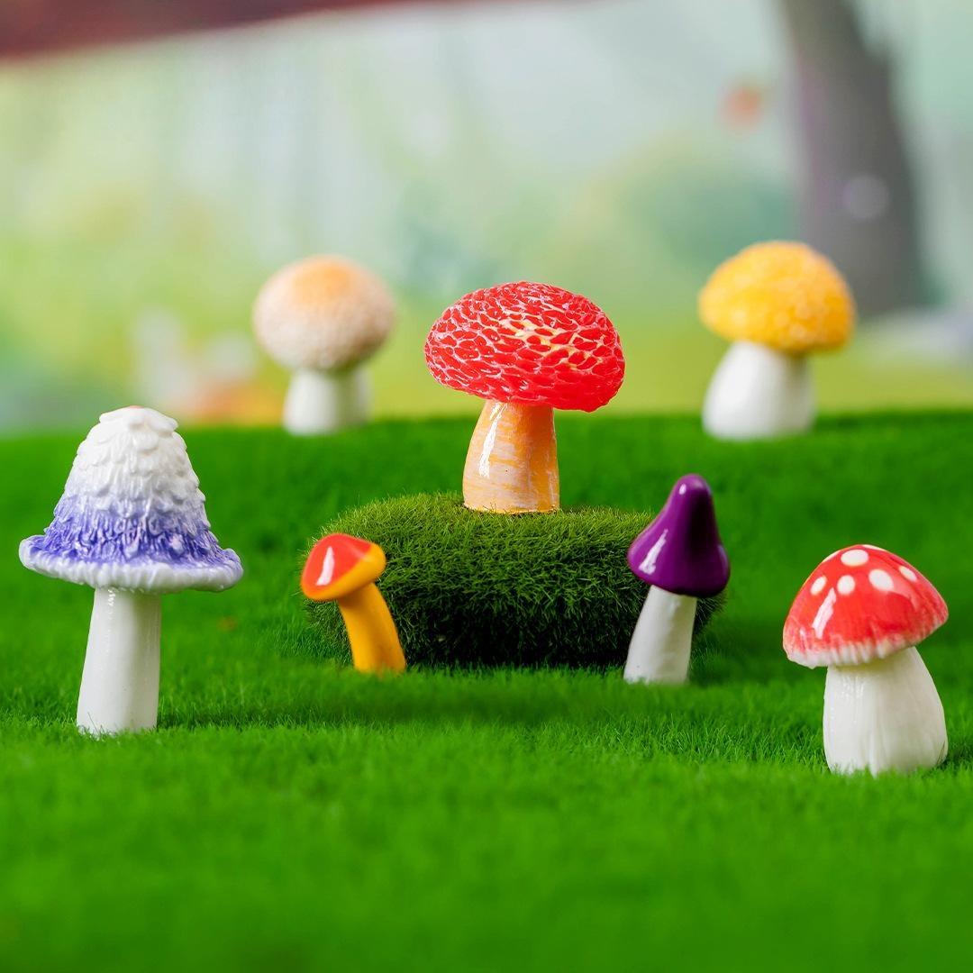 Artificial Jungle Mushroom Mini Figurines For Moss Micro Landscape Diy Bonsai Gardening Layout Accessories Tiny Ornaments For Terrarium Moss Bottle Decor Artificial Jungle Mushroom Mini Figurines For Moss Micro Landscape Diy Bonsai Gardening Layout Accessories Tiny Ornaments For Terrarium Moss Bottle Decor