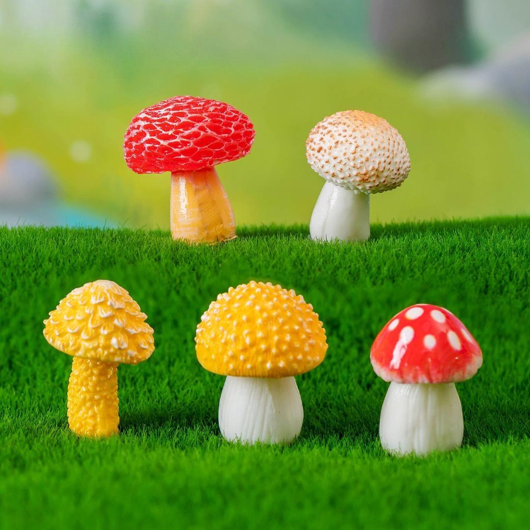 Artificial Jungle Mushroom Mini Figurines For Moss Micro Landscape Diy Bonsai Gardening Layout Accessories Tiny Ornaments For Terrarium Moss Bottle Decor Artificial Jungle Mushroom Mini Figurines For Moss Micro Landscape Diy Bonsai Gardening Layout Accessories Tiny Ornaments For Terrarium Moss Bottle Decor