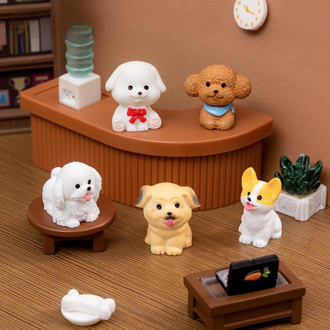 Cute Mini Dog Figurines Artificial Animal Ornaments For Moss Terrarium Micro Landscape Diy Accessories, Tiny Tabletop Car Dashboard Mini Decorations Cute Mini Dog Figurines Artificial Animal Ornaments For Moss Terrarium Micro Landscape Diy Accessories, Tiny Tabletop Car Dashboard Mini Decorations