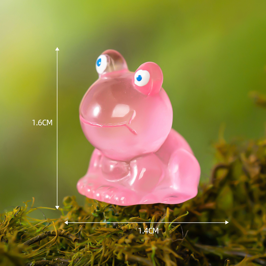Colorful Glow-in-the-dark Frog Mini Figurines Resin Moss Terrarium Decor Ornaments Creative Mini Statues For Micro Landscape Tabletop Decor Colorful Glow-in-the-dark Frog Mini Figurines Resin Moss Terrarium Decor Ornaments Creative Mini Statues For Micro Landscape Tabletop Decor