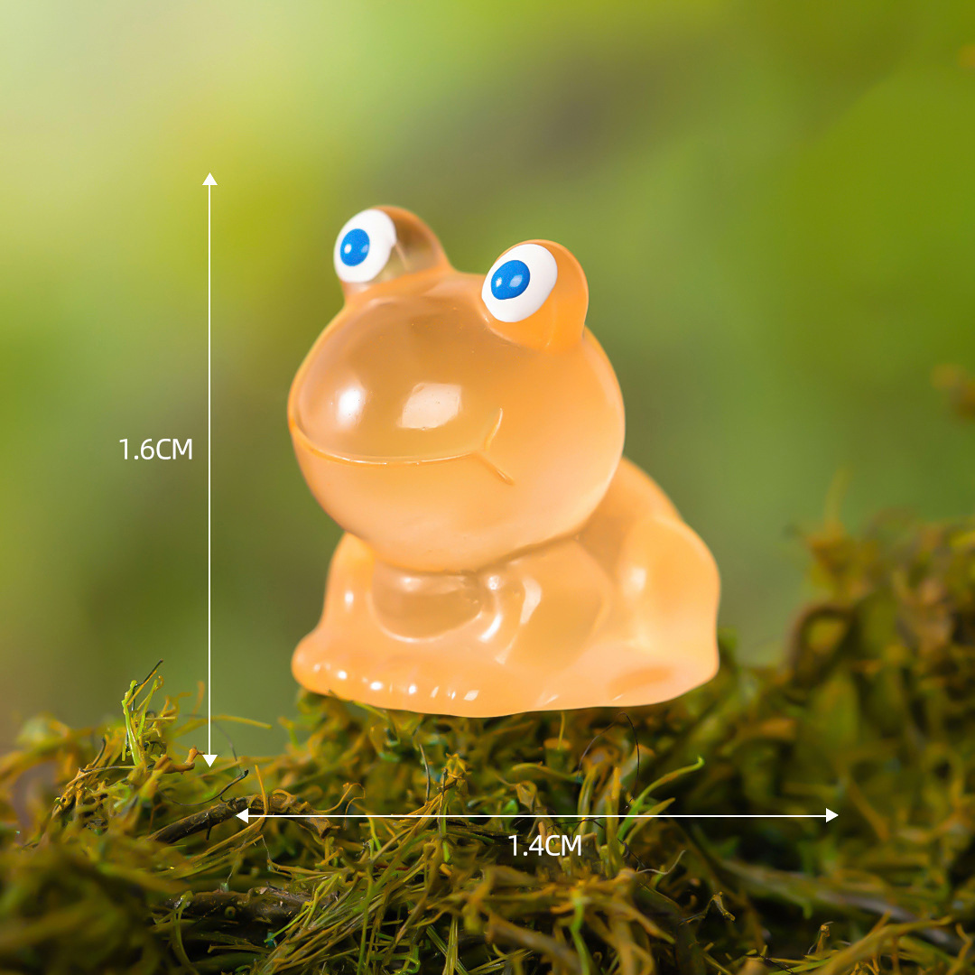 Colorful Glow-in-the-dark Frog Mini Figurines Resin Moss Terrarium Decor Ornaments Creative Mini Statues For Micro Landscape Tabletop Decor Colorful Glow-in-the-dark Frog Mini Figurines Resin Moss Terrarium Decor Ornaments Creative Mini Statues For Micro Landscape Tabletop Decor