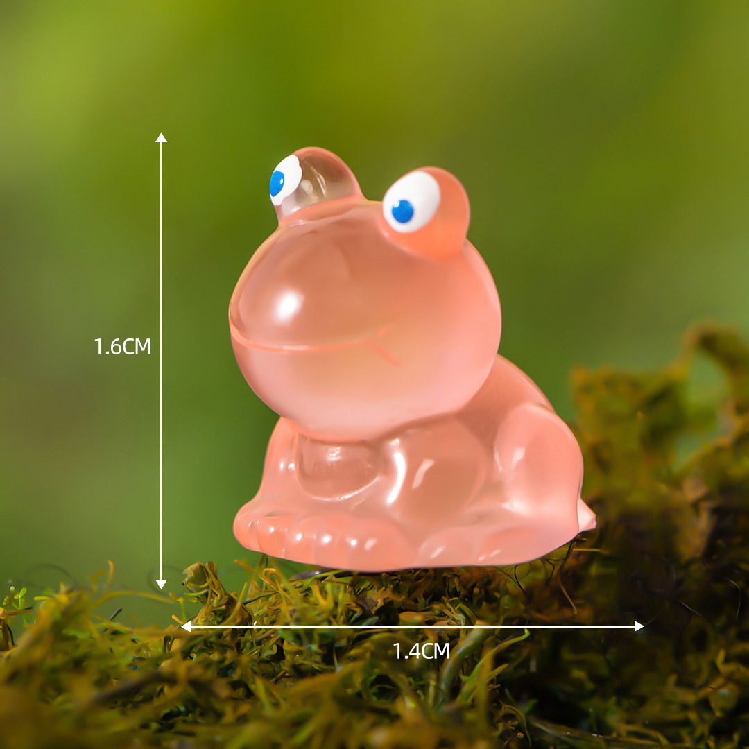 Colorful Glow-in-the-dark Frog Mini Figurines Resin Moss Terrarium Decor Ornaments Creative Mini Statues For Micro Landscape Tabletop Decor Colorful Glow-in-the-dark Frog Mini Figurines Resin Moss Terrarium Decor Ornaments Creative Mini Statues For Micro Landscape Tabletop Decor