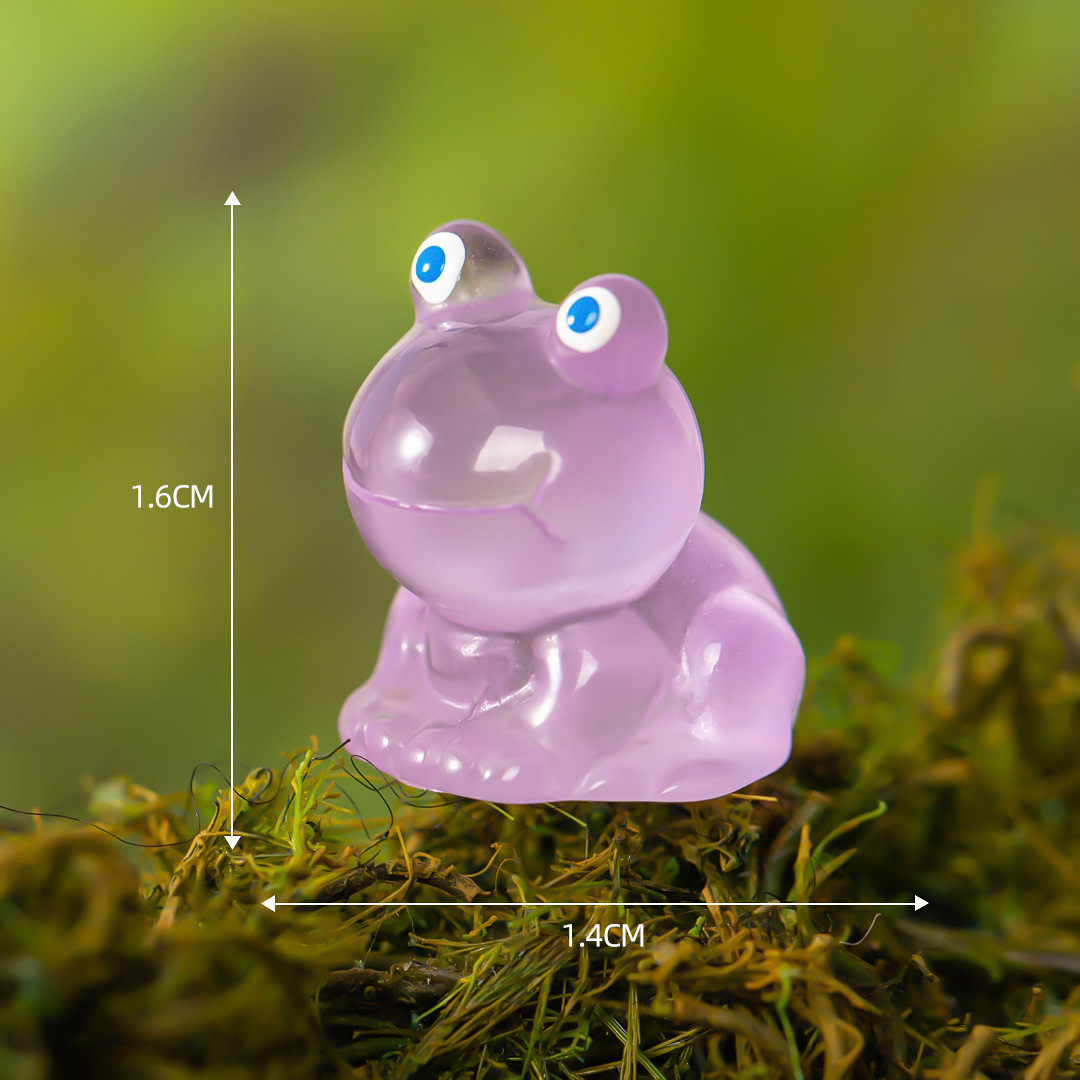 Colorful Glow-in-the-dark Frog Mini Figurines Resin Moss Terrarium Decor Ornaments Creative Mini Statues For Micro Landscape Tabletop Decor Colorful Glow-in-the-dark Frog Mini Figurines Resin Moss Terrarium Decor Ornaments Creative Mini Statues For Micro Landscape Tabletop Decor