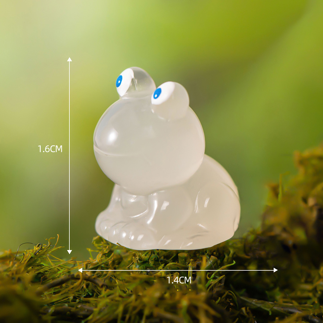Colorful Glow-in-the-dark Frog Mini Figurines Resin Moss Terrarium Decor Ornaments Creative Mini Statues For Micro Landscape Tabletop Decor Colorful Glow-in-the-dark Frog Mini Figurines Resin Moss Terrarium Decor Ornaments Creative Mini Statues For Micro Landscape Tabletop Decor