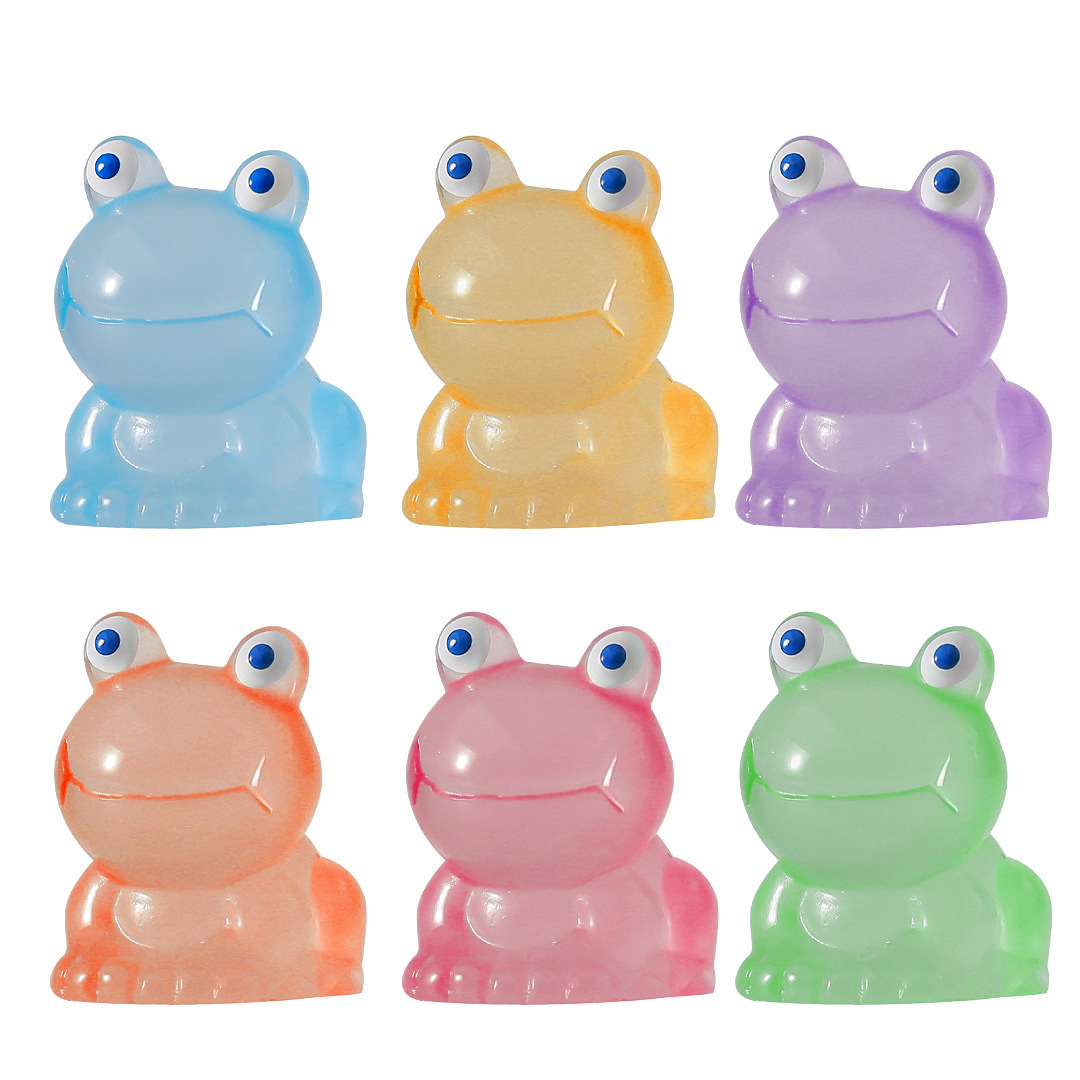 Colorful Glow-in-the-dark Frog Mini Figurines Resin Moss Terrarium Decor Ornaments Creative Mini Statues For Micro Landscape Tabletop Decor Colorful Glow-in-the-dark Frog Mini Figurines Resin Moss Terrarium Decor Ornaments Creative Mini Statues For Micro Landscape Tabletop Decor