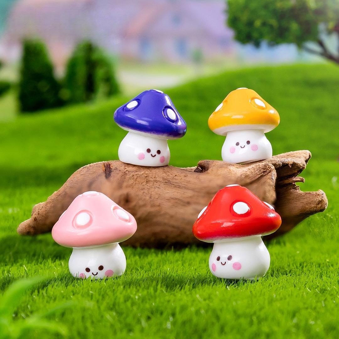 Artificial Jungle Mushroom Mini Figurines For Moss Micro Landscape, Diy Bonsai Gardening Layout Accessories, Tiny Ornaments For Terrarium Moss Bottle Decor Artificial Jungle Mushroom Mini Figurines For Moss Micro Landscape, Diy Bonsai Gardening Layout Accessories, Tiny Ornaments For Terrarium Moss Bottle Decor