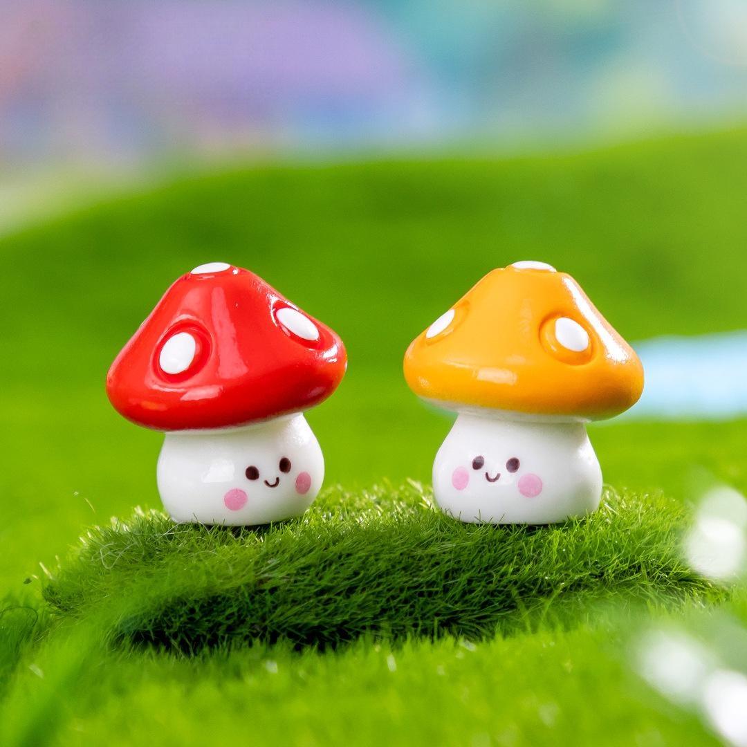 Artificial Jungle Mushroom Mini Figurines For Moss Micro Landscape, Diy Bonsai Gardening Layout Accessories, Tiny Ornaments For Terrarium Moss Bottle Decor Artificial Jungle Mushroom Mini Figurines For Moss Micro Landscape, Diy Bonsai Gardening Layout Accessories, Tiny Ornaments For Terrarium Moss Bottle Decor